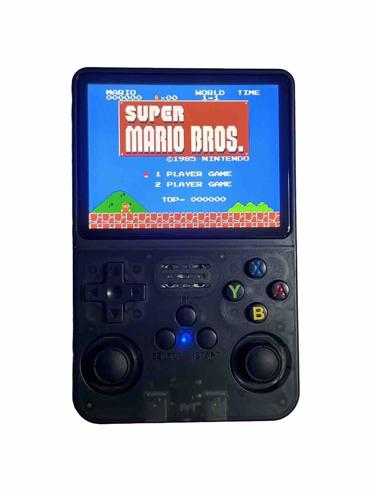 R36S Handheld Video Game Console - 15,000+ RETRO GAMES - 3.5 Inch Screen - Black