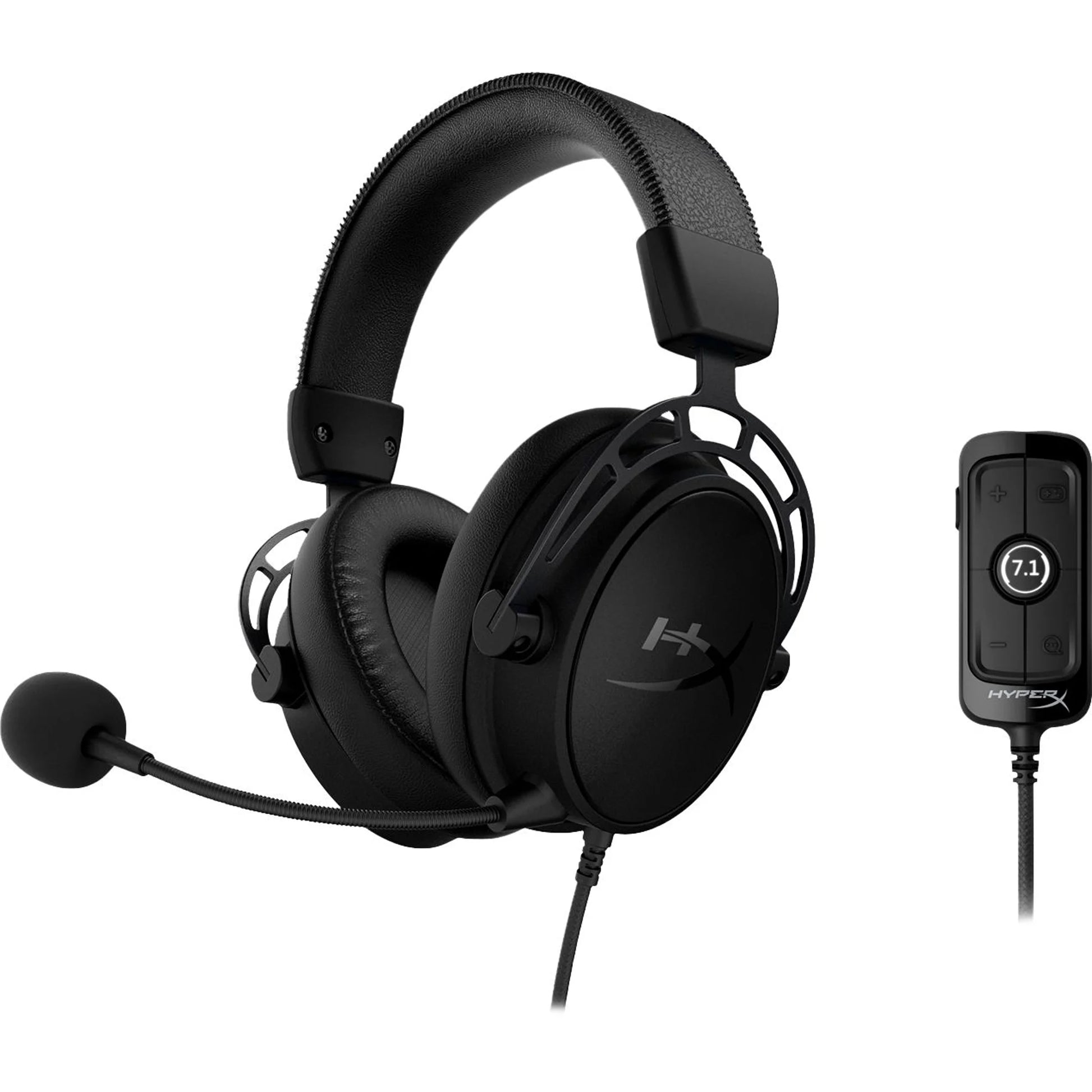 4P5L2AA Cloud Alpha S Wired 7.1 Surround Sound Gaming Headset - Black