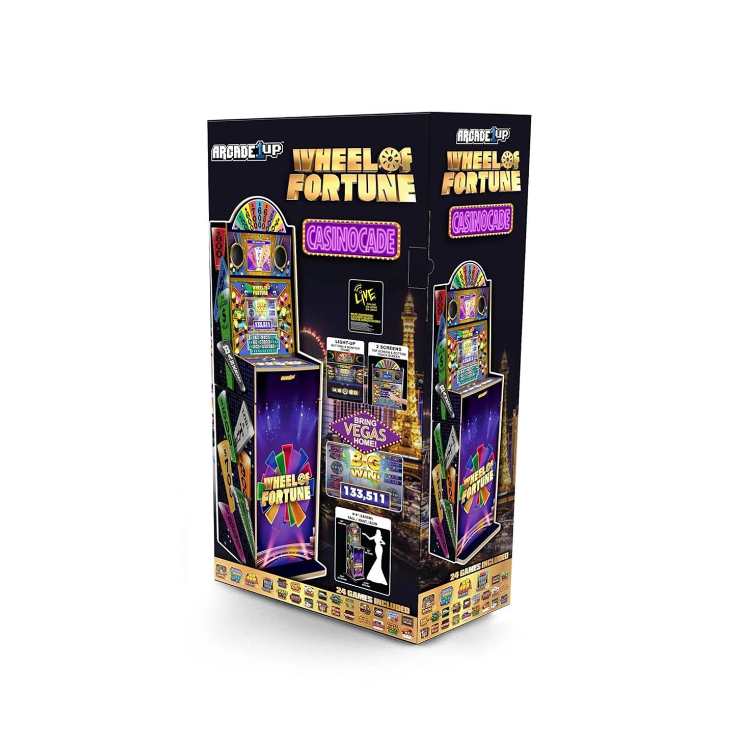 Wheel of Fortune Tall Stand up Cabinet Video Arcade Games