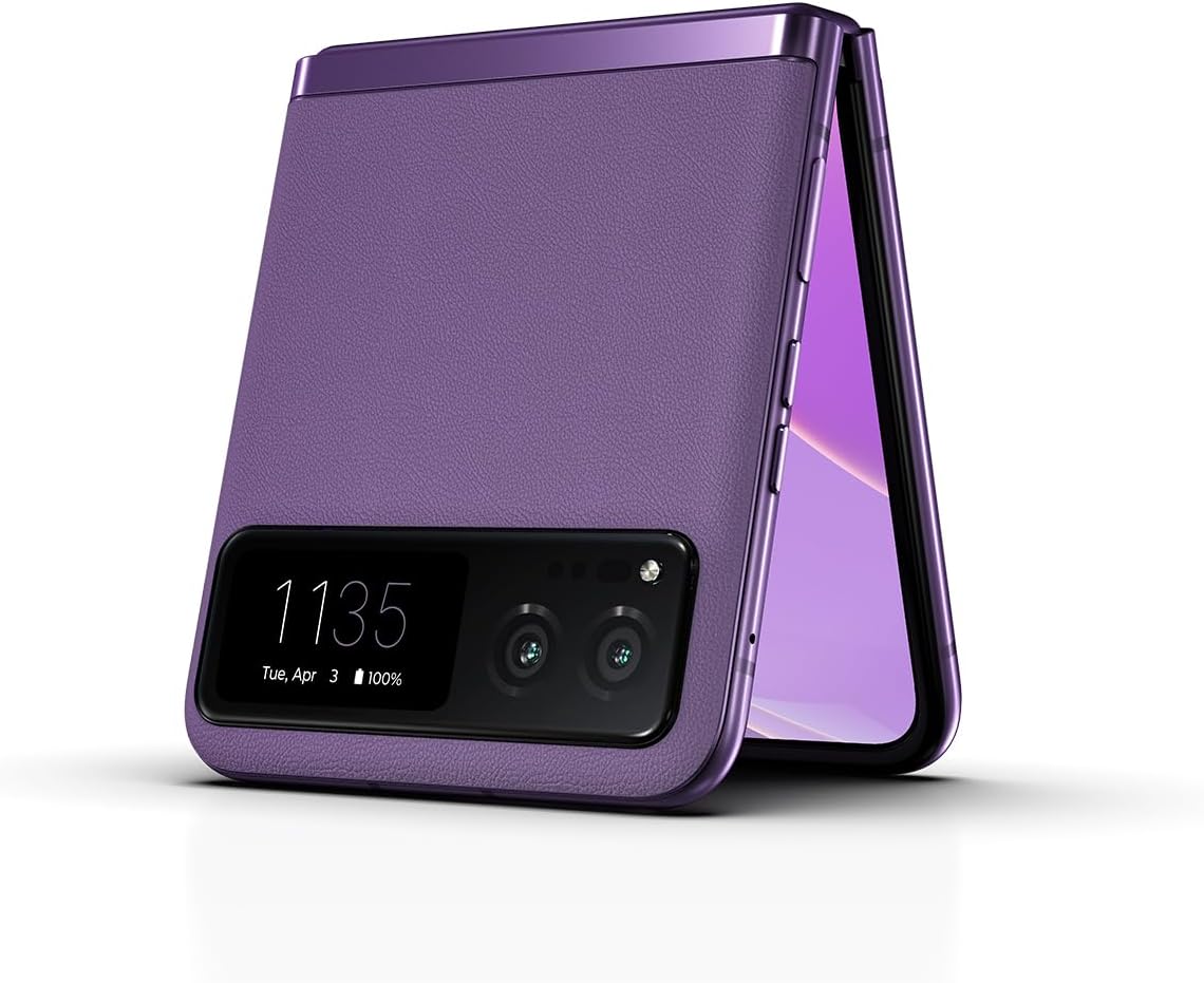 Motorola razr | 2023 | Unlocked | Made for US 8/128 | 32MP Camera | Summer Lilac, 73.95 x 170.82 x 7.35mm