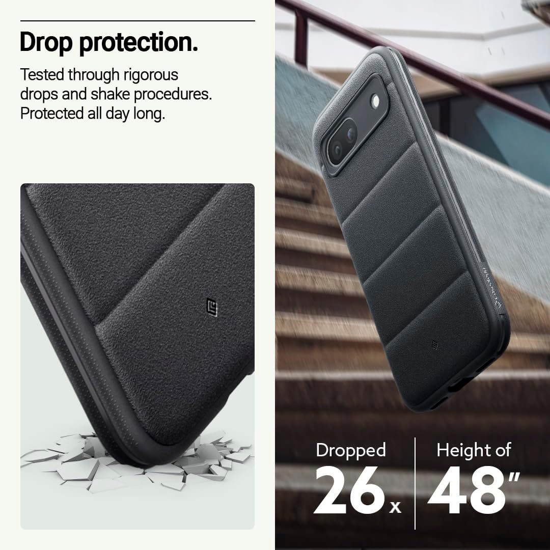 Caseology Athlex for Google Pixel 8a Case 5G [Military Grade Drop Tested](2024) - Active Black