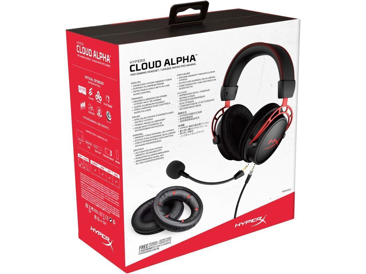 Hyperx Cloud Alpha - Gaming Headset, Dual Chamber Drivers, Legendary Comfort, Al