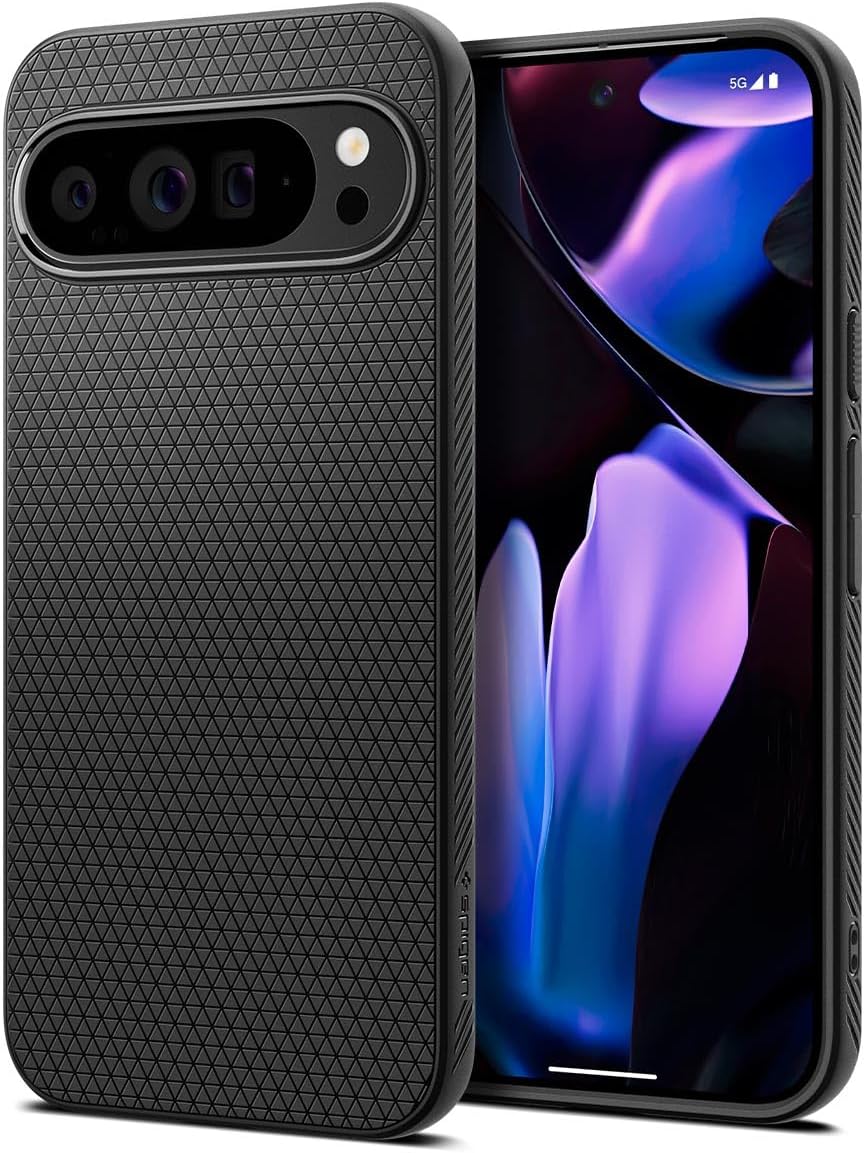 Spigen Liquid Air Designed for Pixel 9 Pro XL Case (2024) [Military-Grade Protection] - Matte Black