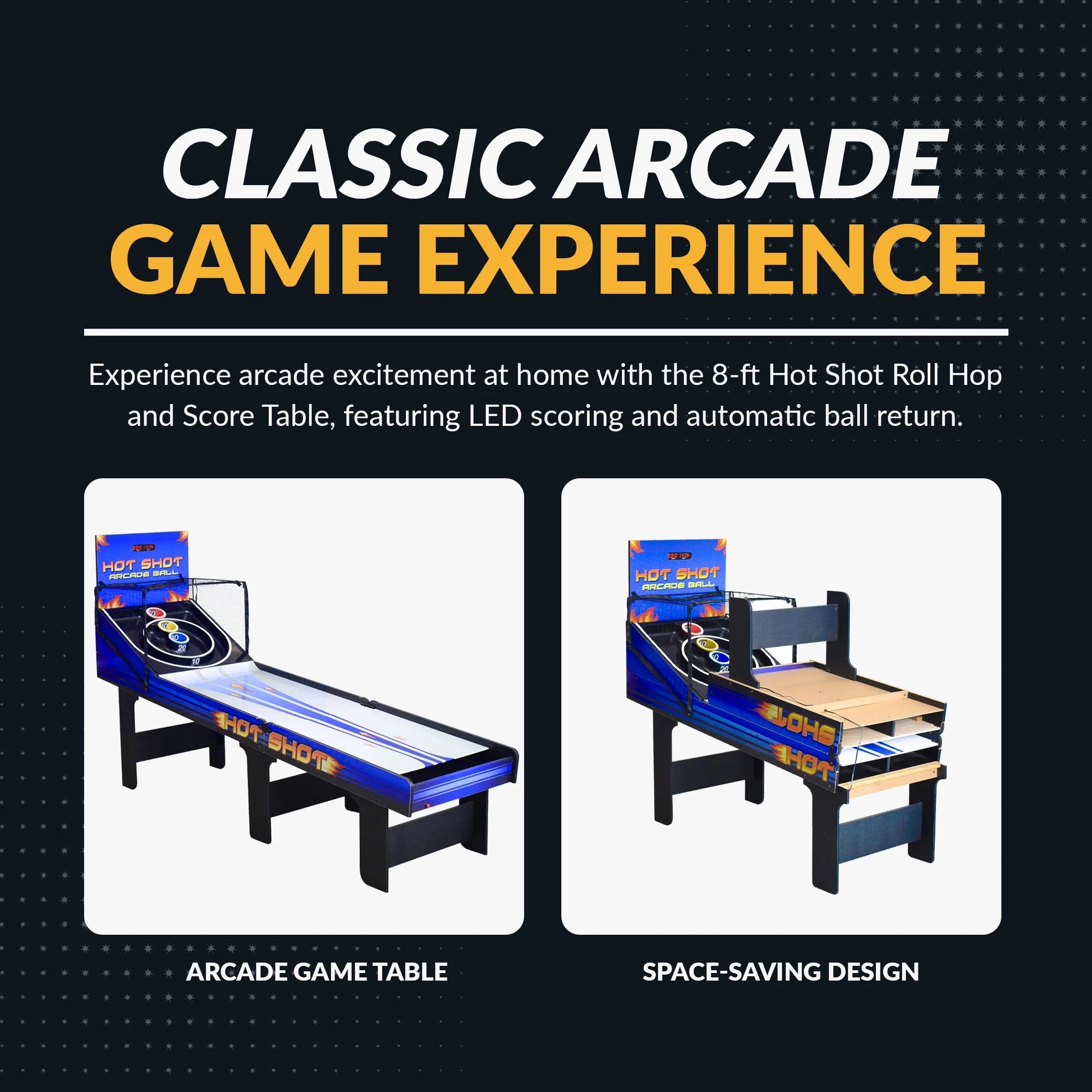 Hot Shot 8-Ft Arcade Ball Table