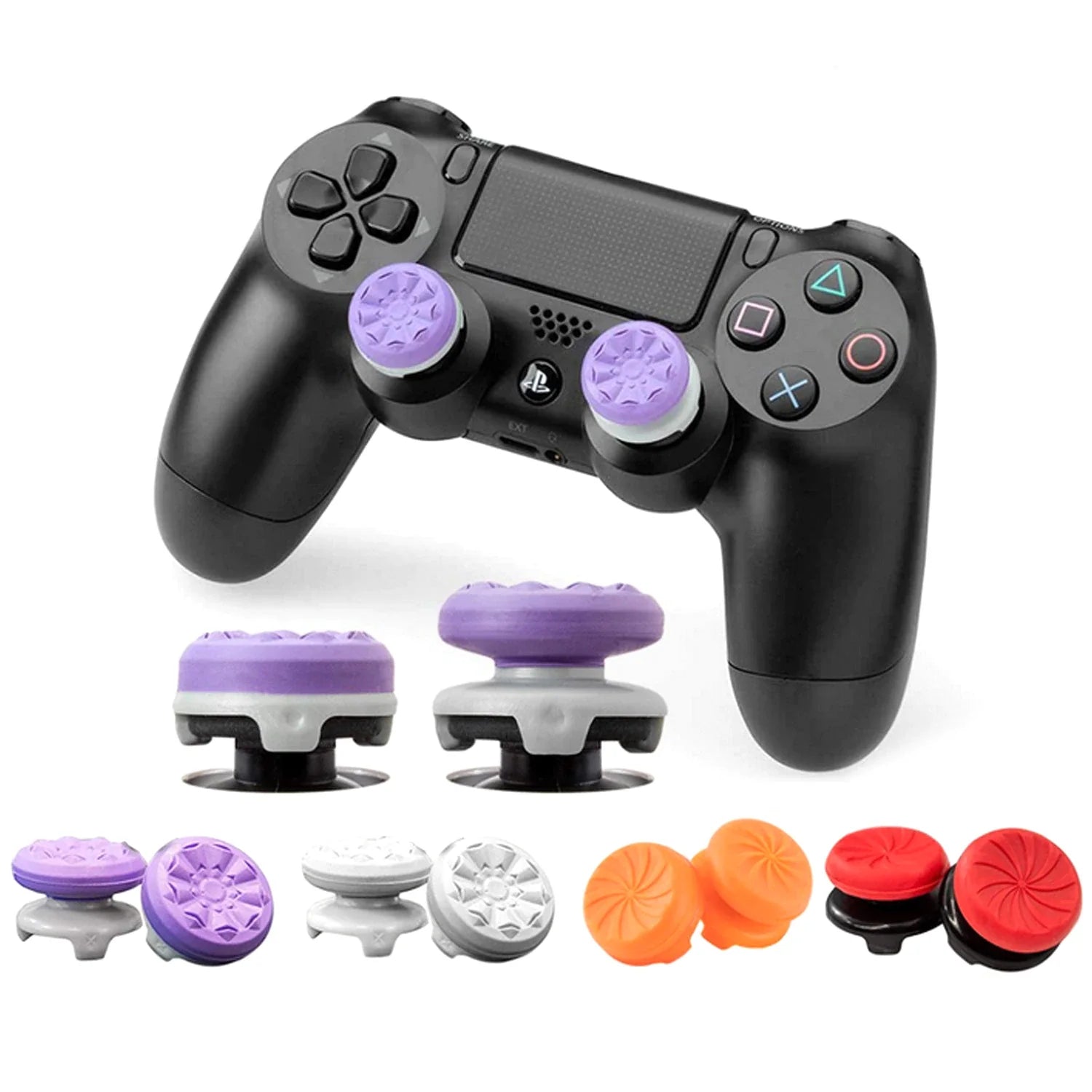 Silicone Thumb Grips for Ps4 Controller Joystick Cover CQC Freek Joysticks Extenders Caps for Playstation4 Game Accessories