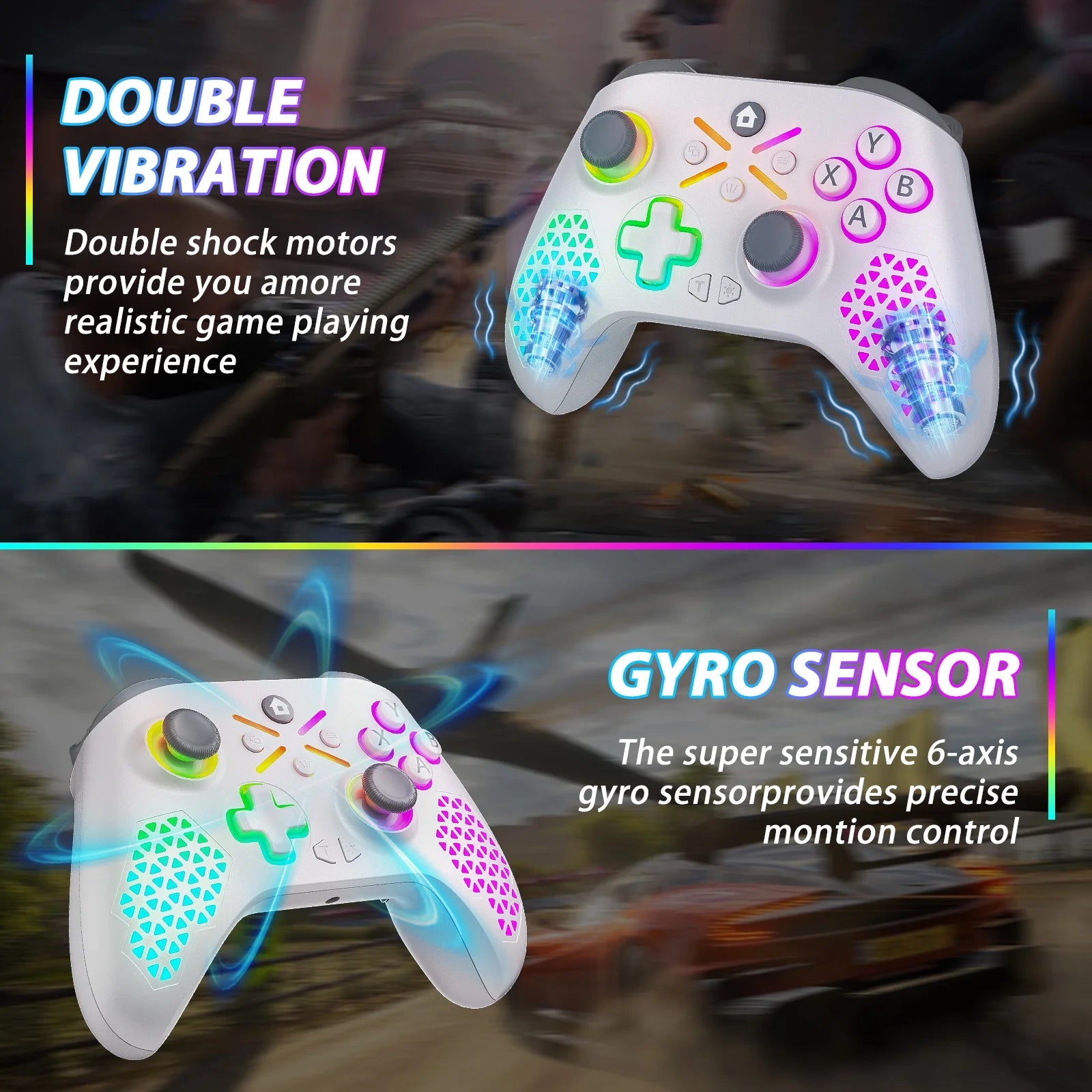 Wireless Xbox One Controller for Xbox with RGB LED Backlight Compatible with Xbox One, Xboxone X/S, Xbox Series X/S ,Windows PC