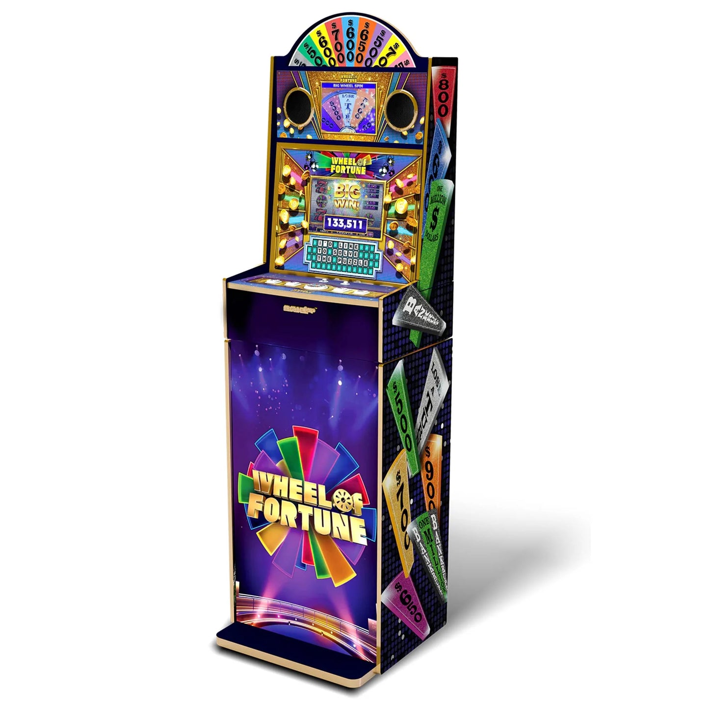 Wheel of Fortune Tall Stand up Cabinet Video Arcade Games