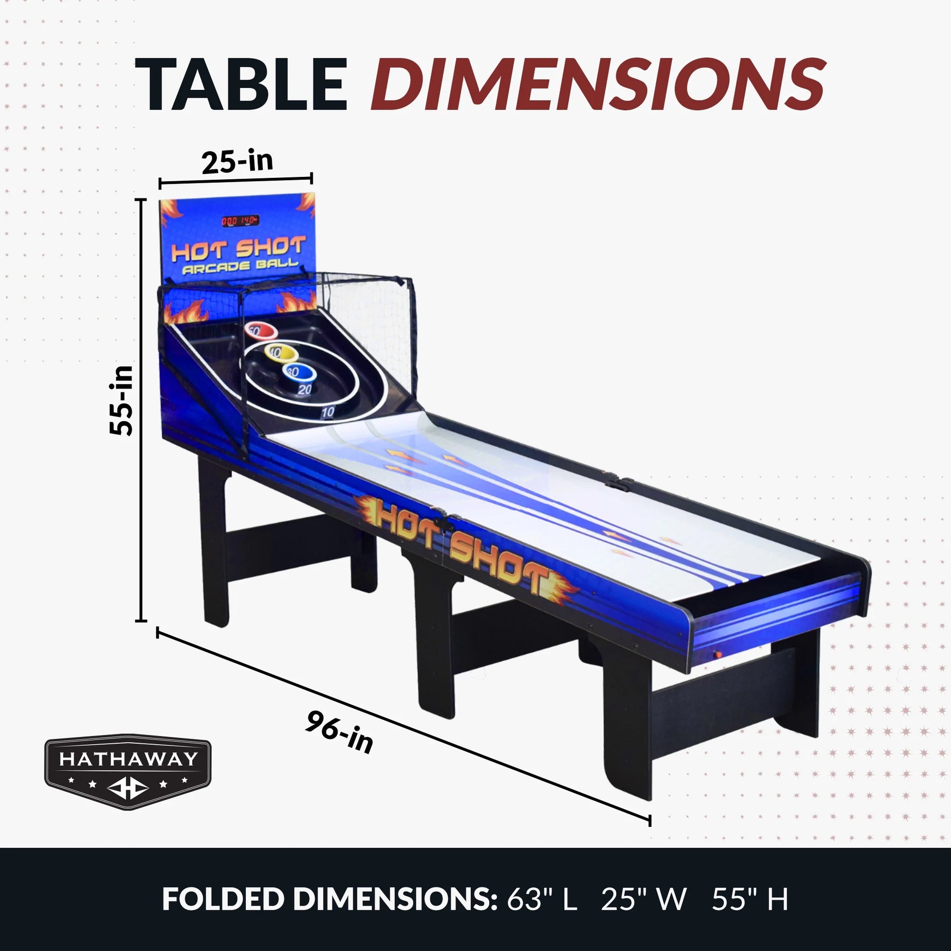 Hot Shot 8-Ft Arcade Ball Table