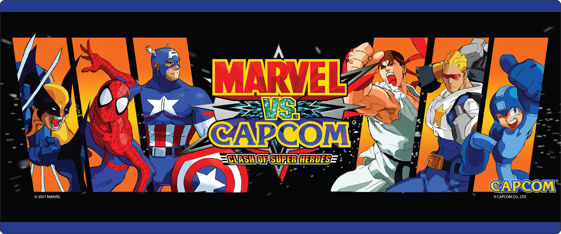 Mavel VS Capcom Light up Wall Mounted Marquee (24In X 10In)