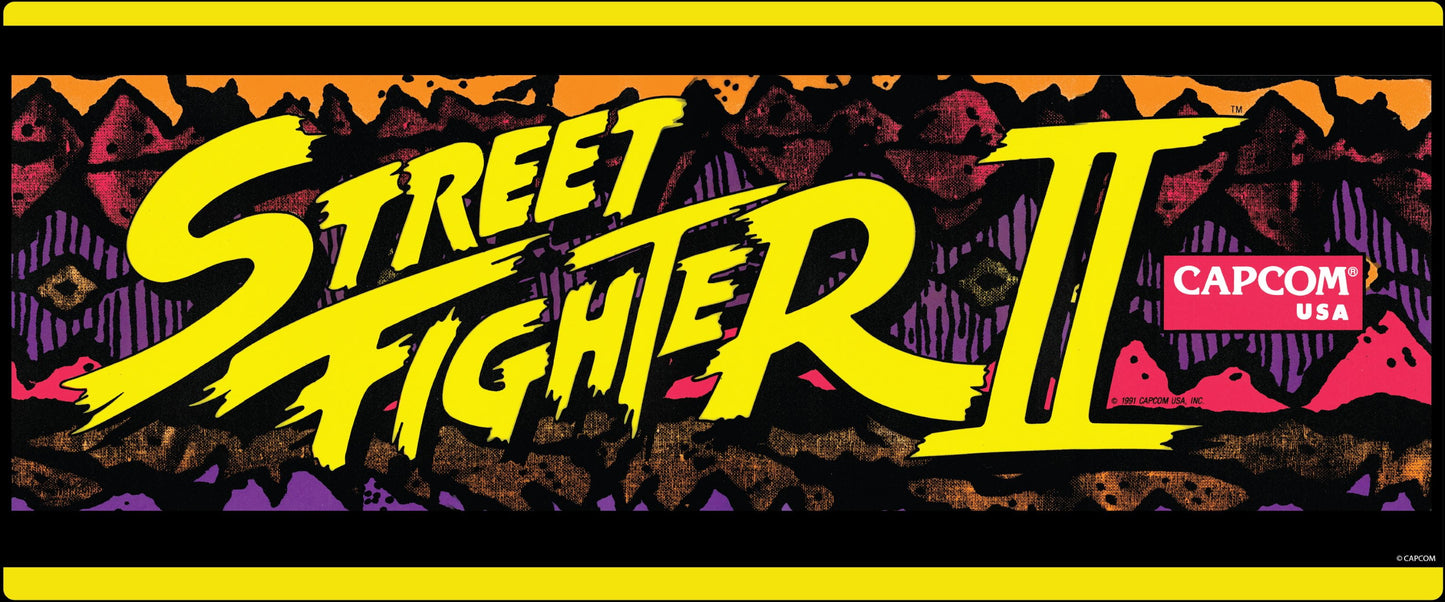 Street Fighter II Light up Wall Mounted Marquee (24In X 10In)