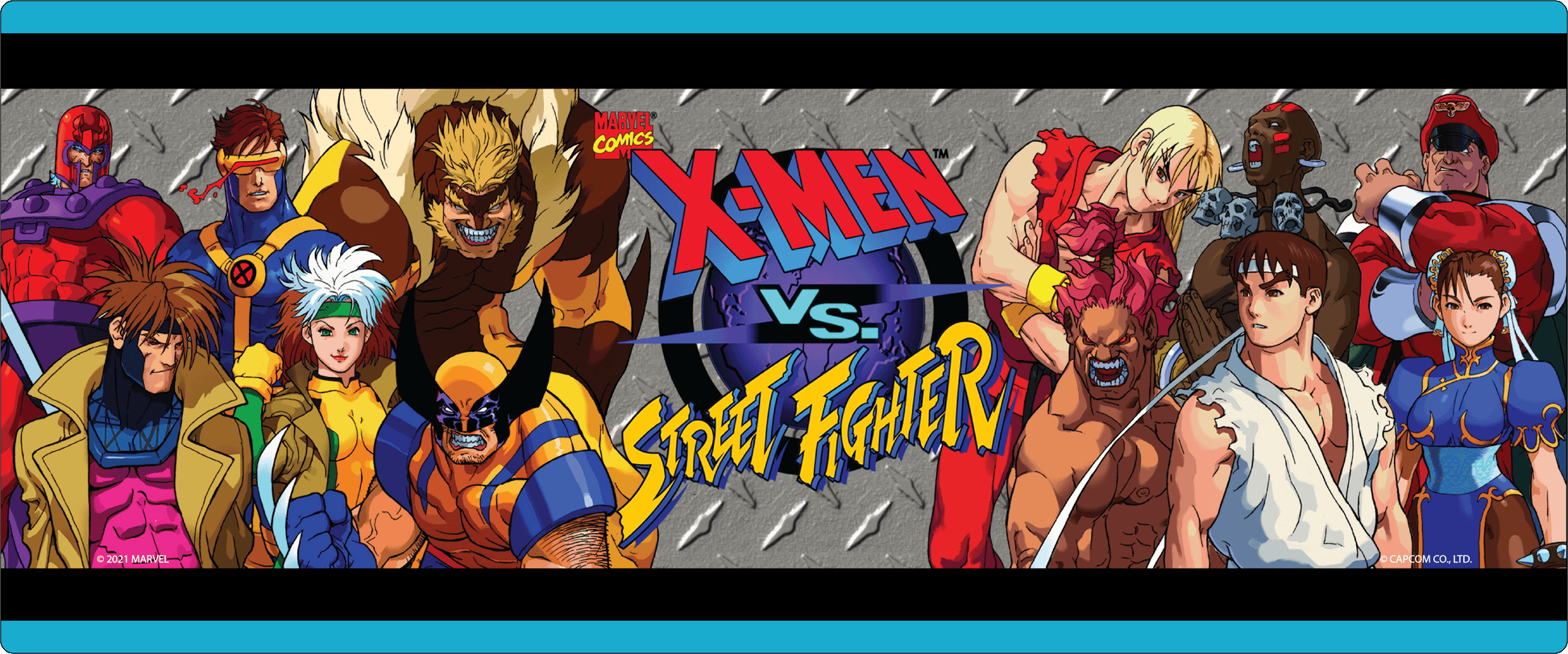 X-Men VS Street Fighter Light up Wall Mounted Marquee (24In X 10In)