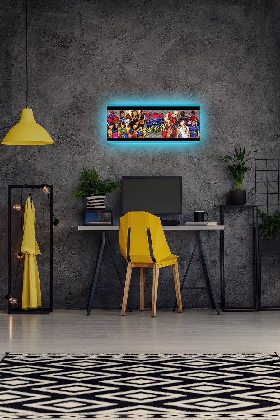 X-Men VS Street Fighter Light up Wall Mounted Marquee (24In X 10In)