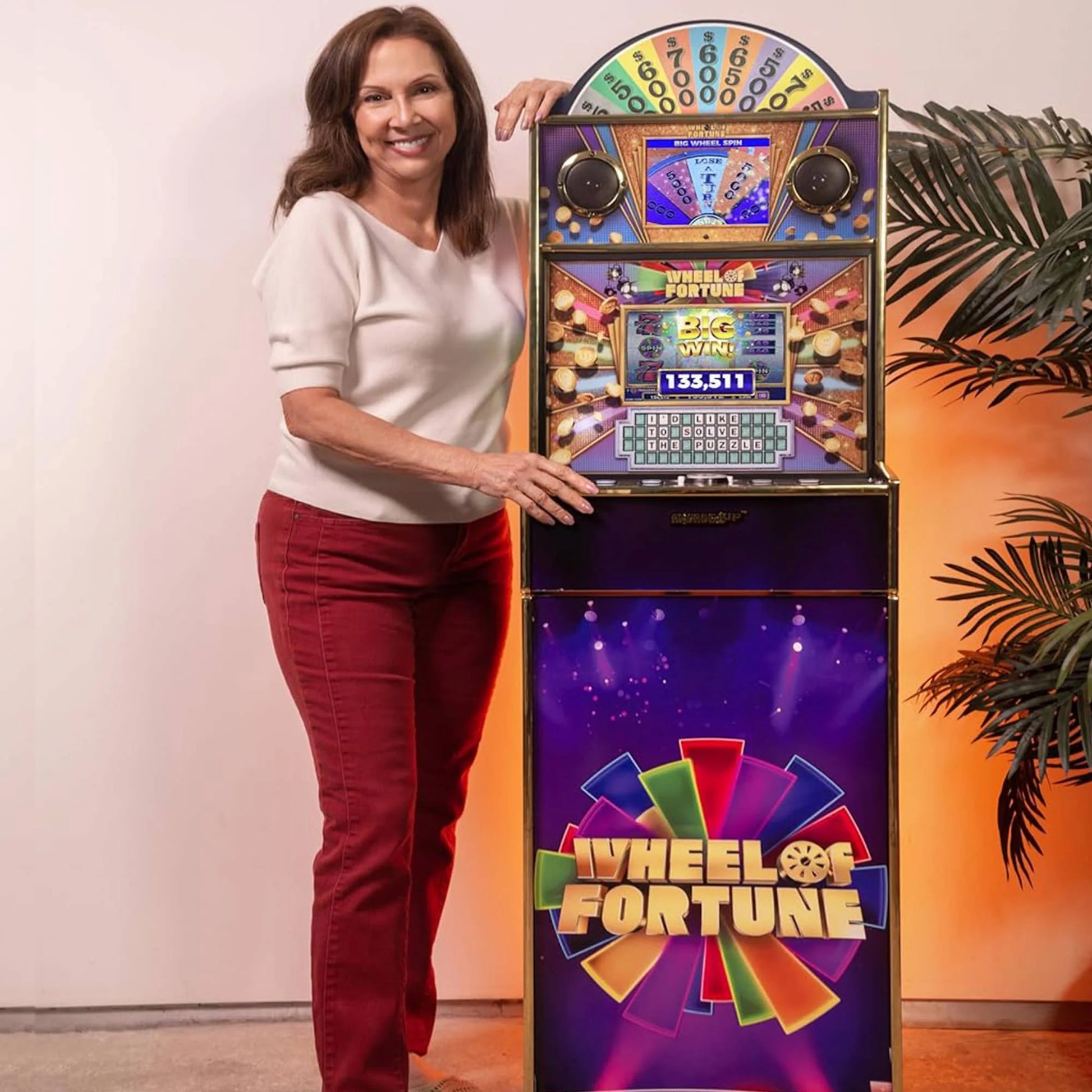 Wheel of Fortune Tall Stand up Cabinet Video Arcade Games