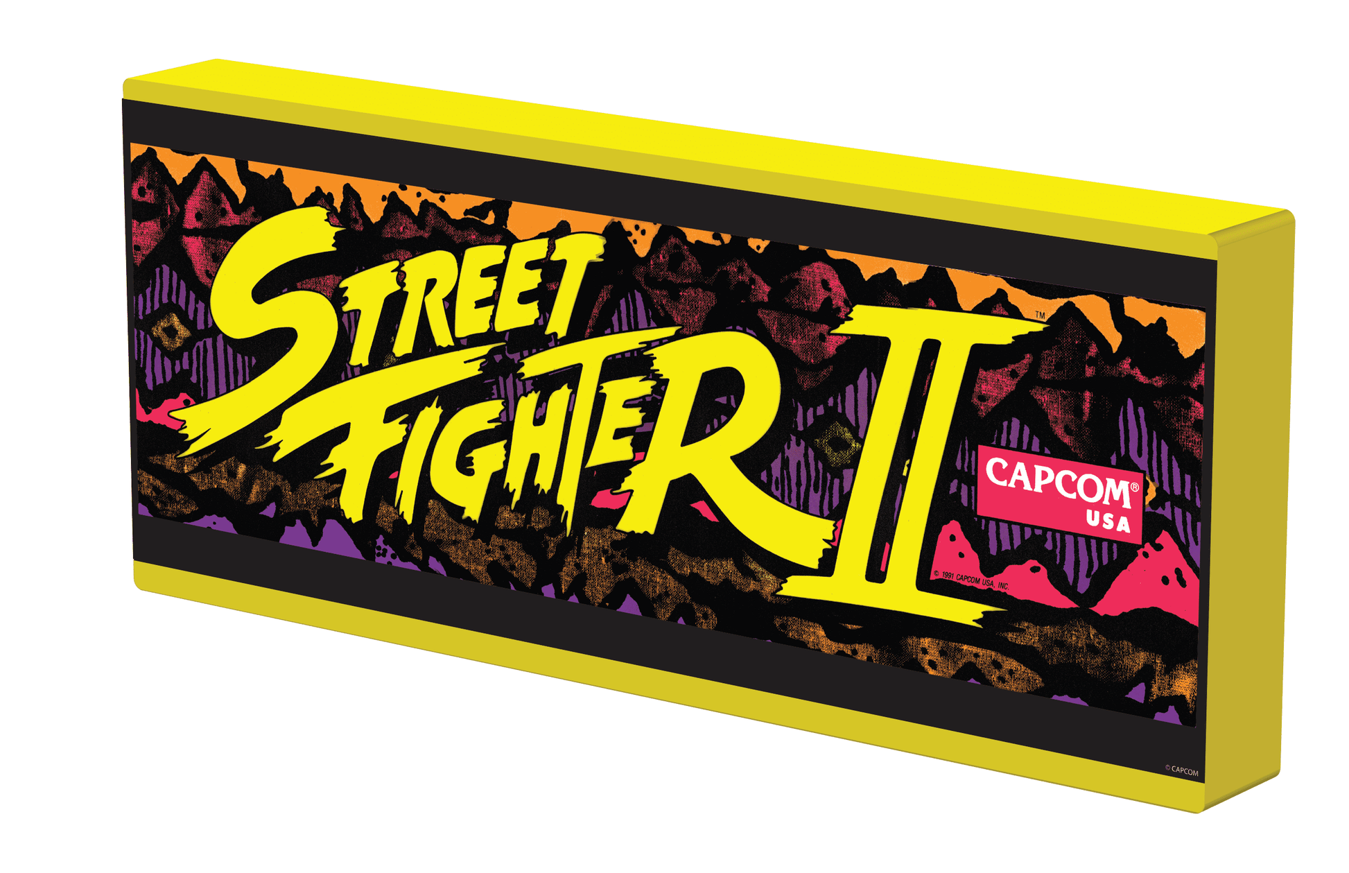 Street Fighter II Light up Wall Mounted Marquee (24In X 10In)