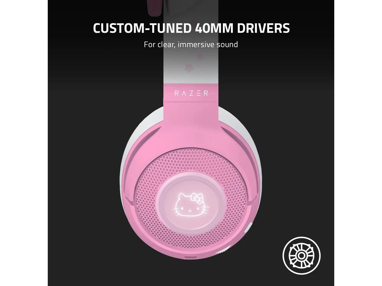 Kraken BT Headset with Bluetooth 5.0, RGB, Hello Kitty & Friends Edition