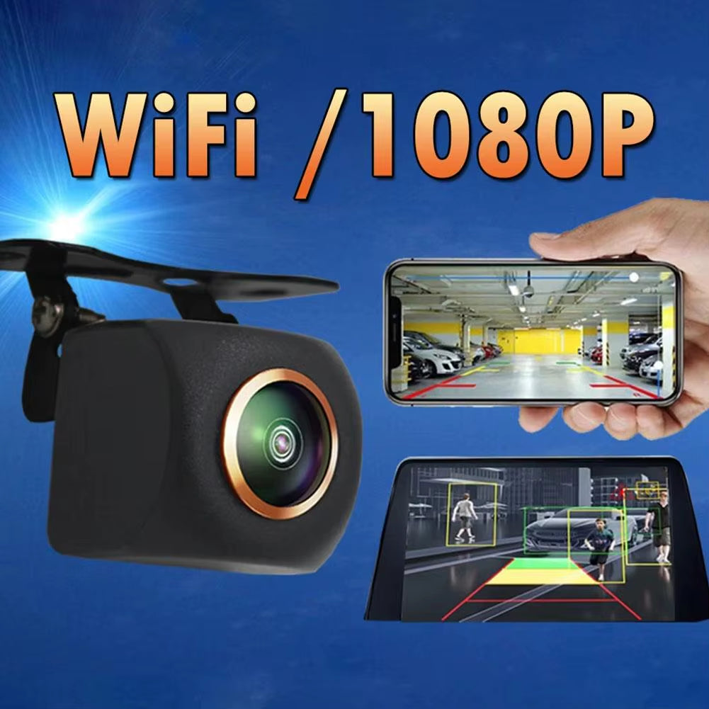 Wireless Car Rear View Camera 1080P HD Night Vision - 2.4 Ghz Wifi Reversing Camera for Cars, Waterproof IP68 Car Electronics