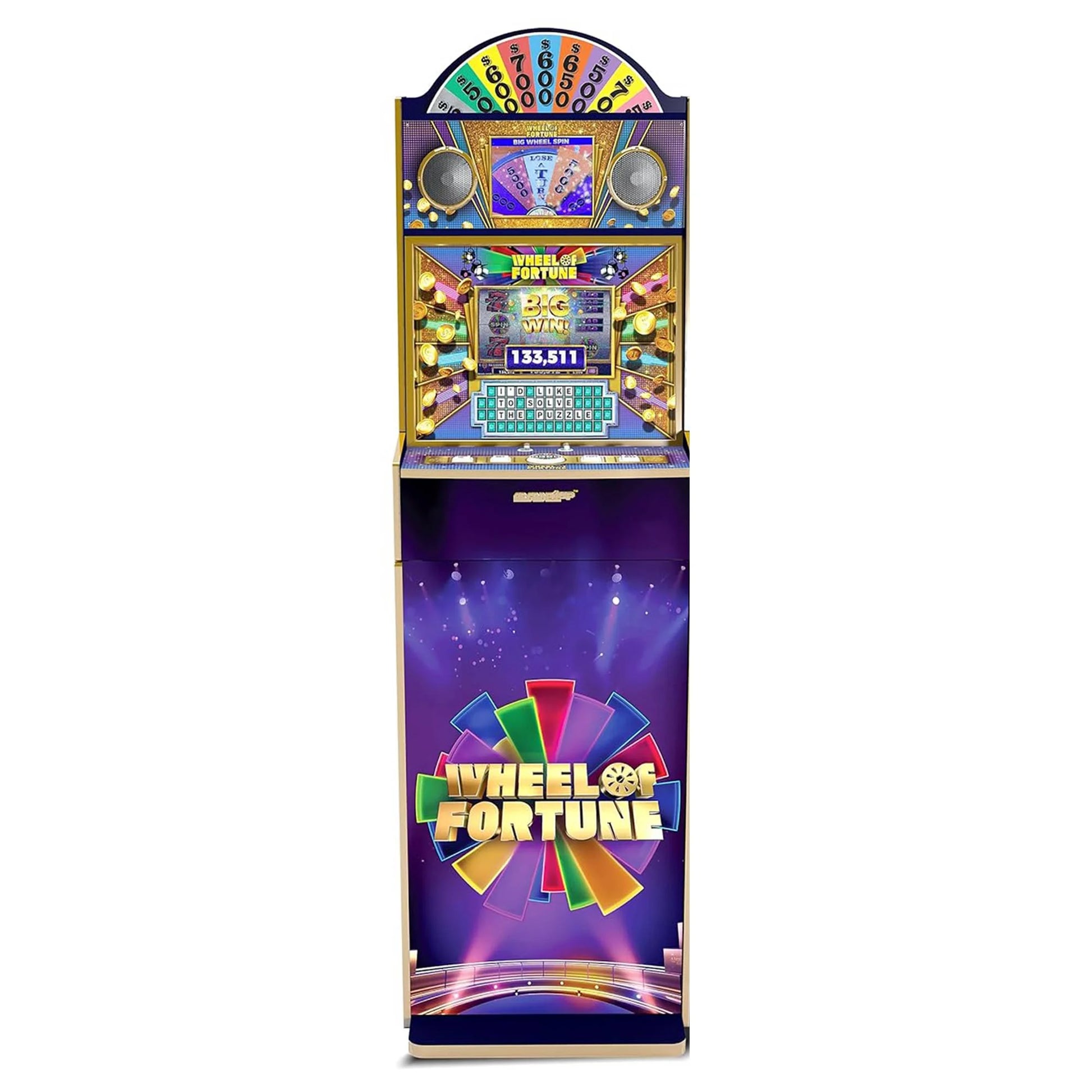 Wheel of Fortune Tall Stand up Cabinet Video Arcade Games