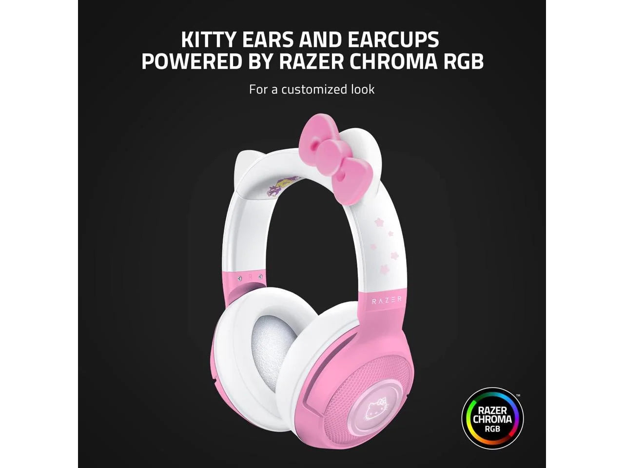 Kraken BT Headset with Bluetooth 5.0, RGB, Hello Kitty & Friends Edition