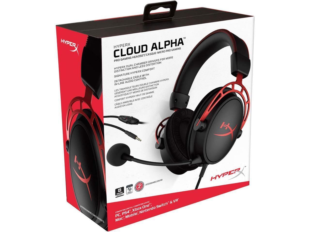 Hyperx Cloud Alpha - Gaming Headset, Dual Chamber Drivers, Legendary Comfort, Al