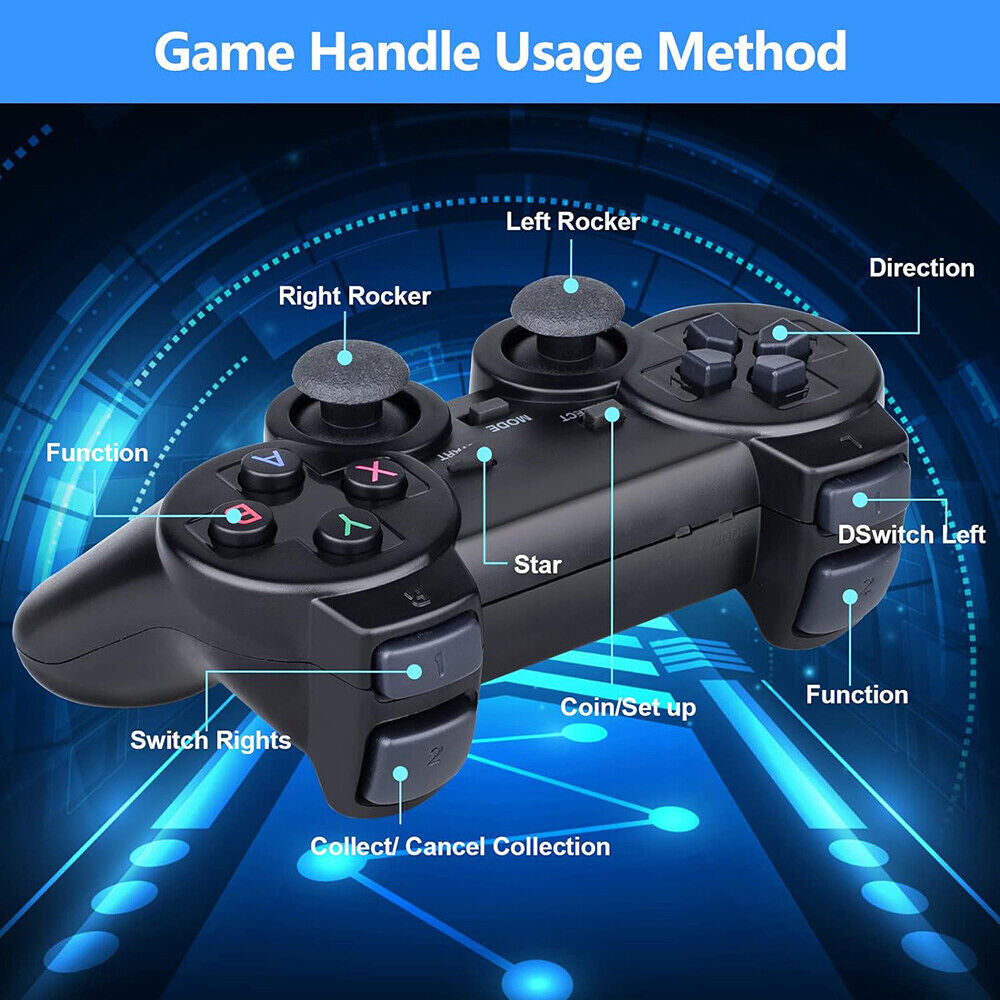 X2 Game Stick Retro Game Console 4K HD 2.4G Wireless Controller 128G 41000 Games